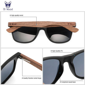 OiWood® Natural Wooden Sunglasses - Pellegrino